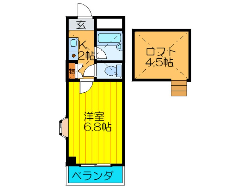 間取図 フローラル横堤