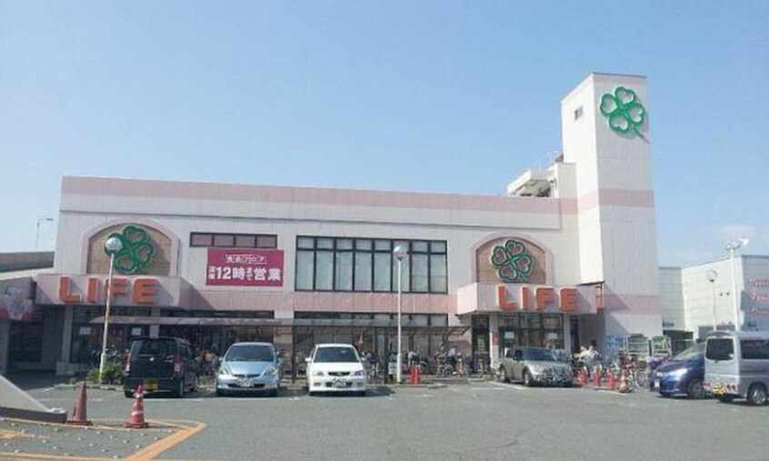 ライフ横堤店(スーパー)まで450m フローラル横堤