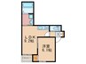 ＬｕＸｅ中津 1LDKの間取り