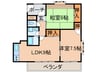 中村第２マンション 2LDKの間取り