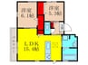 アンジュール 2LDKの間取り