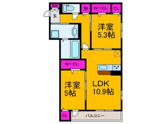 間取図 ＦＯＲＢＩＴＯ　ＭＯＺＵ