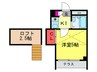 アイパレス 1Kの間取り