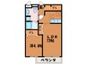 クラウディアｉｎ御領 1LDKの間取り