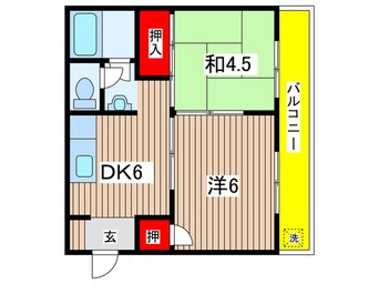 間取図 メゾン嵯峨の道