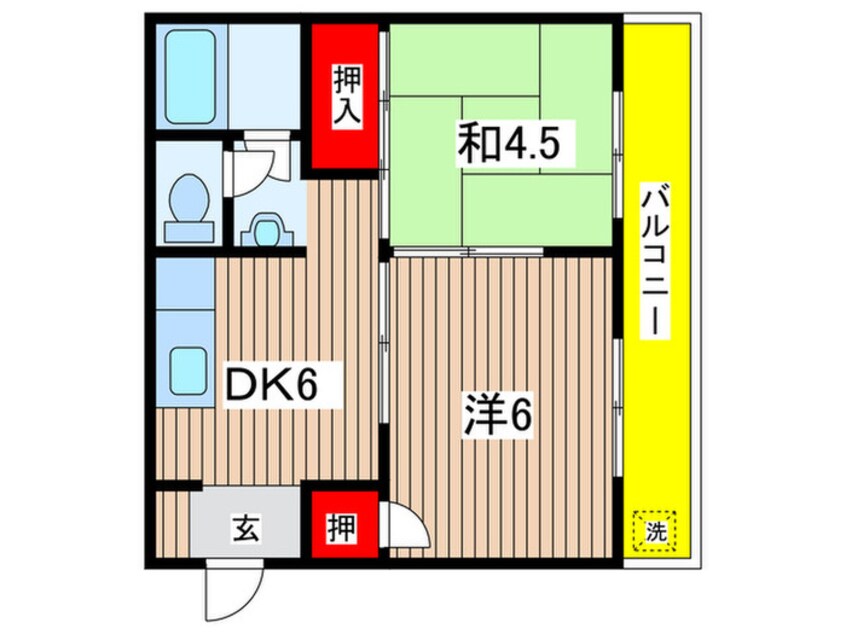 間取図 メゾン嵯峨の道