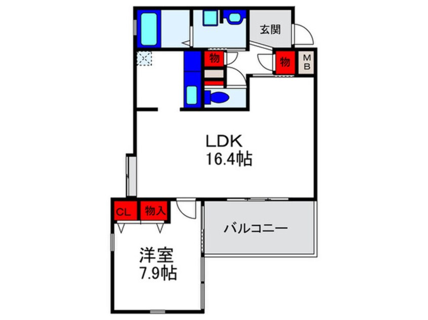 間取図 ＥＳＴＡＢＵＬＥ