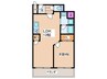 東和ハイツ 1LDKの間取り