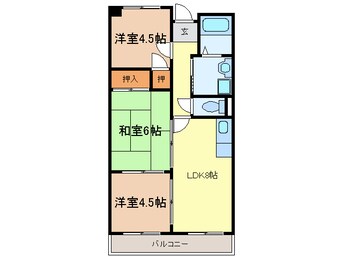 間取図 サンロ－ゼ春木