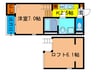 サニーコート花川 1Kの間取り