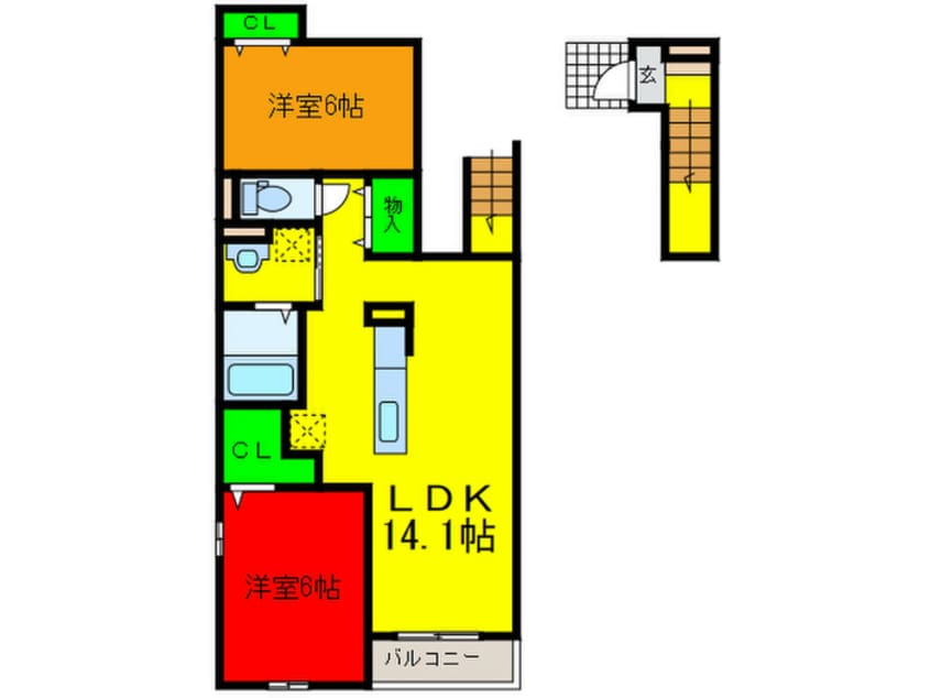 間取図 ストラーダ　ブリランテ