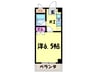 メゾン伊藤 1Kの間取り
