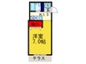 ヴィラ２１ 1Kの間取り