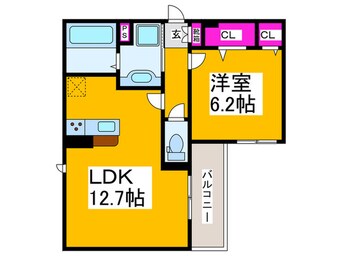 間取図 Clashist　UMEKITA