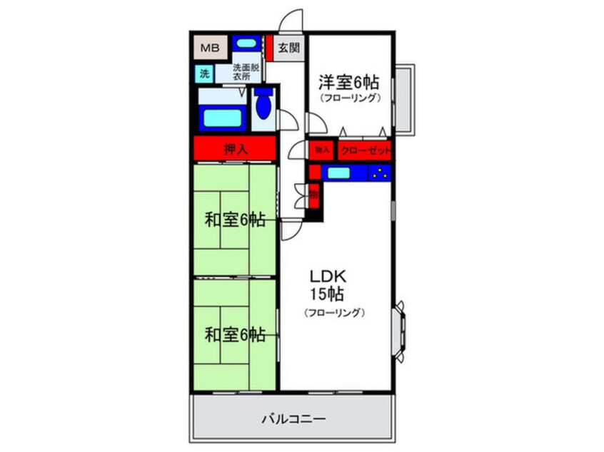 間取図 桜塚ハイツ