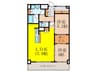 セノアタワー新大阪 2LDKの間取り