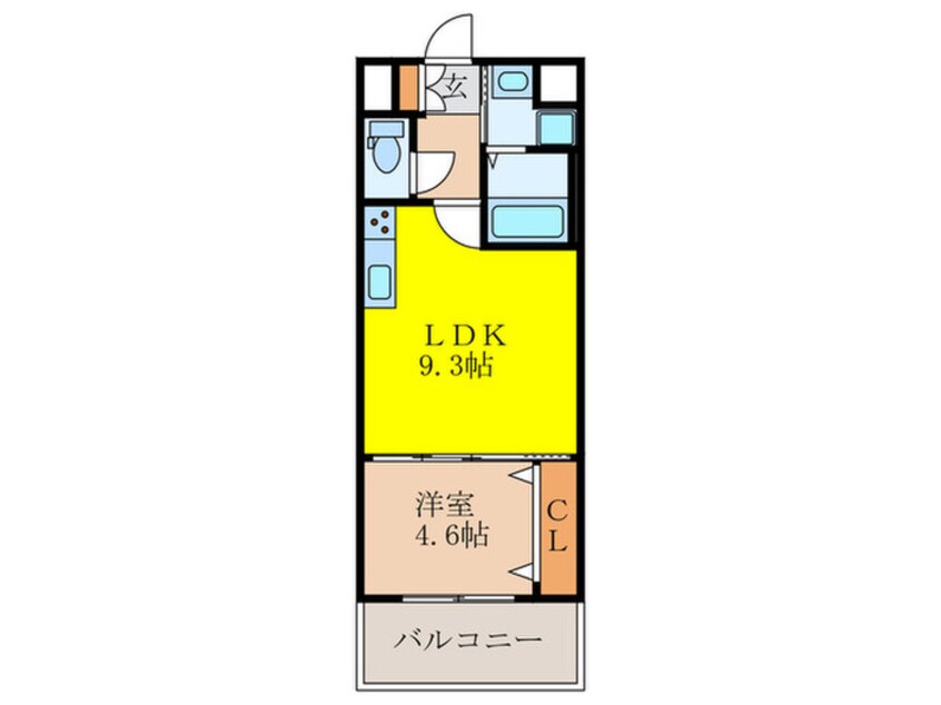 間取図 グランルクレ新大阪