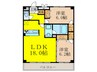 グランルクレ新大阪 2LDKの間取り
