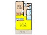 グランルクレ新大阪 1LDKの間取り