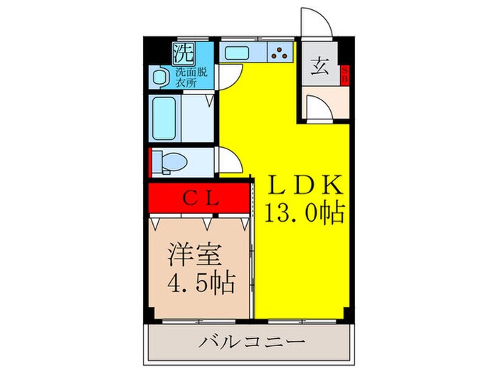 間取り図 コーポ岸部