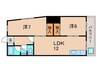グランドハイツ(402) 2LDKの間取り