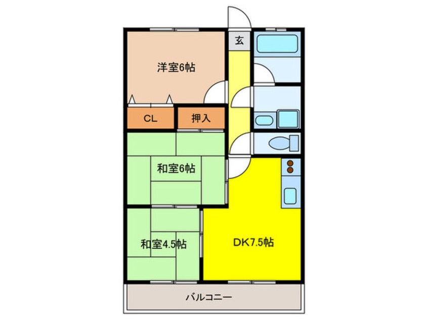 間取図 松岡マンション２