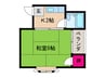 平野アークヒルズ 1Kの間取り