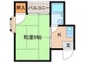 平野アークヒルズ 1Kの間取り