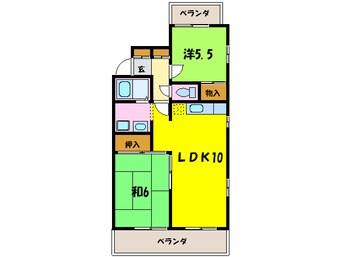 間取図 ボナ－ル島田