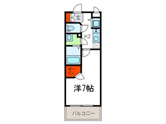 間取図 エスリード大手前（1204）