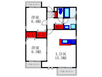 間取図 ミハス豊中駅前