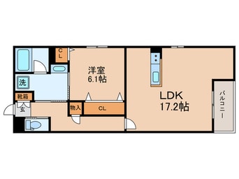 間取図 Comfy　Court　五条西洞院
