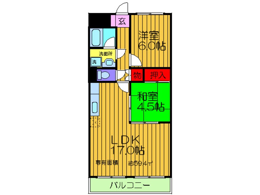 間取図 ベルデ香里