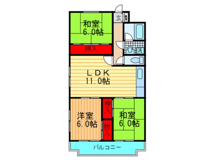 間取図 ベルデ香里