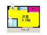 ｼｬﾄｰ金城 1Rの間取り