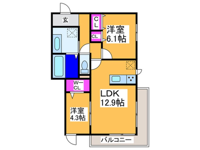 間取図 ロイズパレス中百舌鳥ＥＡＳＴ