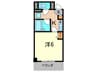エトレ甲風園 1Kの間取り
