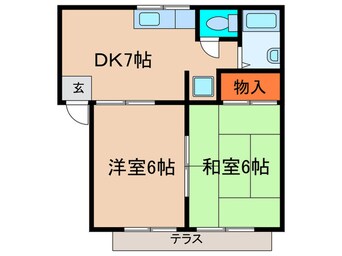 間取図 ニューパルティＢ棟