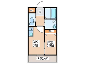 間取図 テラ我孫子前