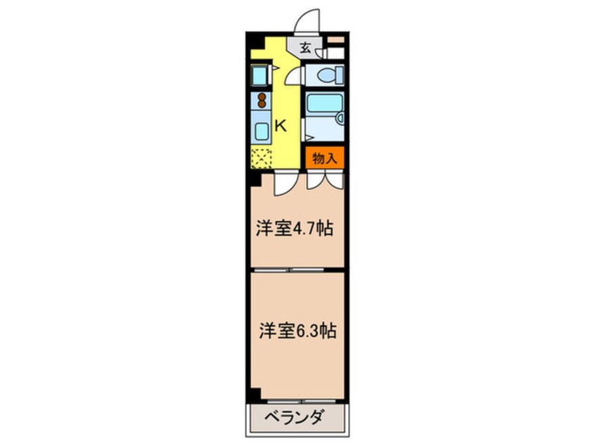 間取図 プライムシティー西陣