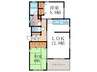 フォ－シ－ズンズコ－ト 2LDKの間取り
