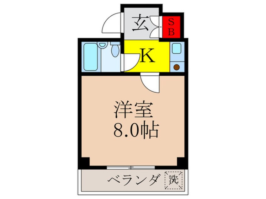 間取図 クリスタルヴィラ荒木