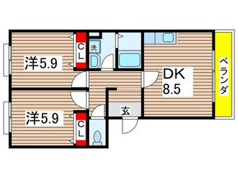 間取図 ドミール吉井Ⅲ