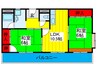 グリーンプラザ 2LDKの間取り