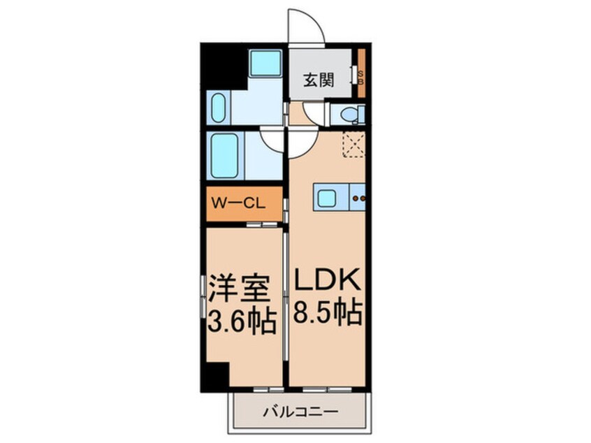 間取図 リヴェント福島