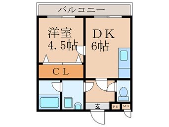 間取図 サニーパレスザウエスト