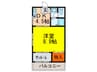 エトワールＸIA 1DKの間取り