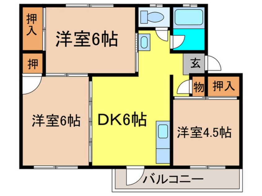 間取図 イーストヒル千里