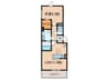 La　Maison塚口 1LDKの間取り