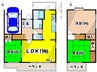 山田西３丁目テラスハウス 3LDKの間取り
